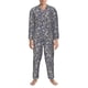 thumbnail image 3 of Balery Daisies Flowers Pijama para Hombre de Dos Piezas con Manga Larga, Conjunto de Dormir y Descanso Suave con Bolsillos-Large, 3 of 7