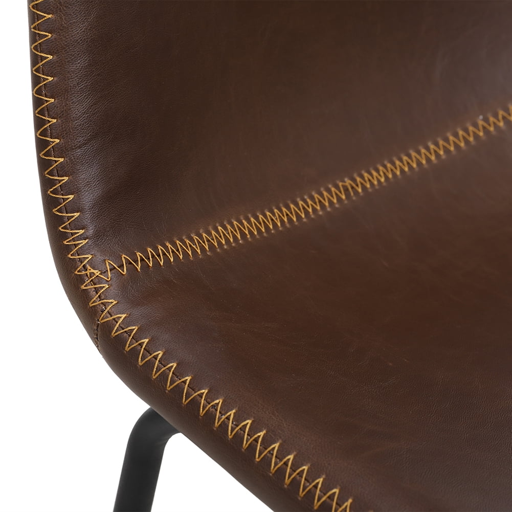 Kepooman Industrial 32.3"H Wrought Iron Bar Stool-Set of 2-Swivel Counter Coffee Chair, Dark Brown Kepooman Industrial 32.3"H Wrought Iron Bar Stool-Set of 2-Swivel Counter Coffee Chair, Dark Brown