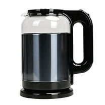 TINANA Glass Electric Kettles for Boiling Water: Electronic Kettle, 2L/1500W Stainless Steel Hot Water Kettle with Fast Boiler, Auto Shut off, Boil-Dry Protection, BPA-Free Borosilicate Glass