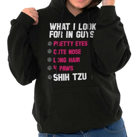 Shih Tzu Christmas Sweater Brisco Brands Look For In Guys Dog Shih Tzu Pullover Hoodie For Women ()