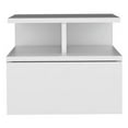thumbnail image 1 of Pemberly Row Contemporary Engineered Wood Floating Nightstand in White, 1 of 4