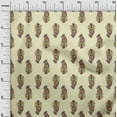 thumbnail image 2 of oneOone Silk Tabby Fabric Leaves & Paisley Block Decor Fabric Printed BTY 42 Inch Wide, 2 of 4