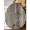 thumbnail image 2 of 12" Farmhouse Weathered Gray Wooden Large Egg, 2 of 4