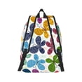 thumbnail image 3 of Balery Colorful Butterflies Vintage Canvas Backpack for Men and Women - Large Capacity, Durable Travel Laptop Bag for School, Work, Hiking, and Outdoor Activities, 3 of 7