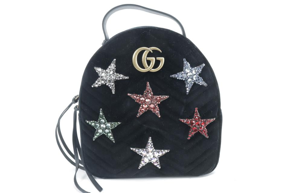 gucci black marmont backpack