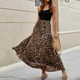 TAIAOJING Summer Dresses for Women Leopard Print Long Dress Beach