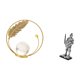 thumbnail image 5 of Estatua de bola de cristal,Estatuas de bolas de cristal para decoración del hogar,escritorio,interior,Escultura de bola de cristal,figura decorativa de hierro,Figura de escritorio,Estatua de, 5 of 8