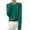 002 Green, variant on Women's Cotton Classic-Fit Sweaters Long-Sleeve Crewneck Solid Color Pullover Soft Lightweight Knitted Sweater