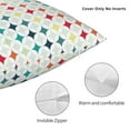 thumbnail image 3 of Pofeuu Colorful Geometric Print Double-sided plush pillowcase Square Throw Pillow Covers Pillows Cover for Living Room Bedroom Sofa Couch Cushion Cover（No pillow core）-16"x16", 3 of 7
