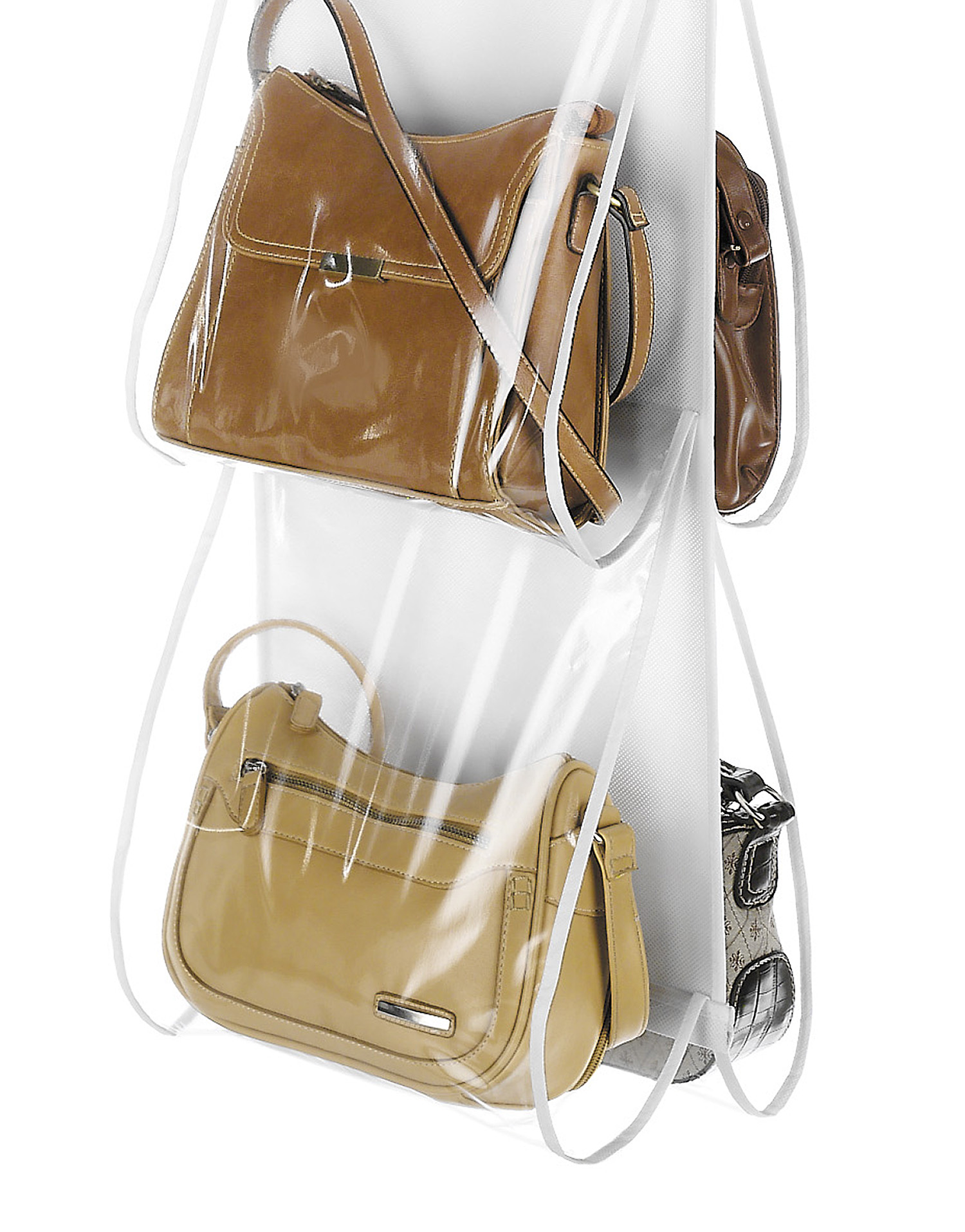 Whitmor 4-Tier Hanging Handbag File Organizer - Clear - 12" x 48" - image 5 of 9