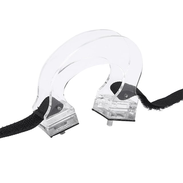 Violin Bow Corrector, Plastic Violin Bow Straightener Transparent with Adjustable Strap Hook Loop Closure Design for Bowing Practice Training
