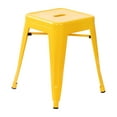Flash Furniture Kai Stackable Backless Dining Stool, Yellow, Set of 4