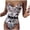 Grey, variant on Tummy Control Tie Knot Swimsuit - Ruched Halter One Piece Bathing Suit with Push Up Underwire, Padded Cups & Adjustable Buckle for Women