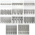thumbnail image 2 of Silver Gray 5/8” to 5-1/8” Embroidered Floral Venice Lace Trim Guipure By Yard (17823 (4.75")), 2 of 2