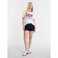 thumbnail image 3 of Kacey Lee Women's Distressed Graphic Ringer Tee, Sizes XS-XXL, 3 of 6