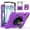 Purple, variant on Case for iPad Air 11 Inch M3 M2 2025 2024, iPad Air 5th / Air 4th Generation Case 2022 2020, iPad Pro 11 2022 - 2018 with Screen Protector/Pen Holder/Rotating Stand/Hand Strap/Shoulder Strap