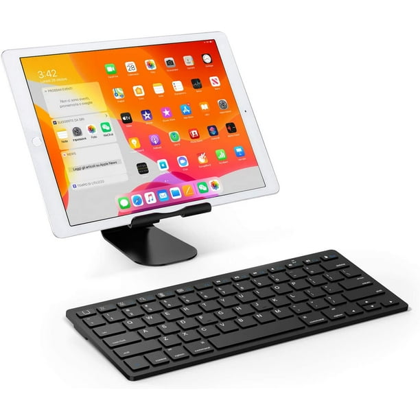 iPad Air 10.9 (2020) - QWERTY - Cache clavier Bluetooth - Éclairage du  clavier et pavé