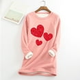thumbnail image 3 of Tisuna Women'S Winter Sweater Dress Valentine Heart Print Long Sleeve Crew Neck Dresses Thermal Warm Ladies Pullover Sweater Clothes Pink Size L, 3 of 3