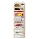 thumbnail image 1 of Organizador colgante para artículos de hogar sencillos, 6 bolsillos, para armario, color beige, 1 of 6