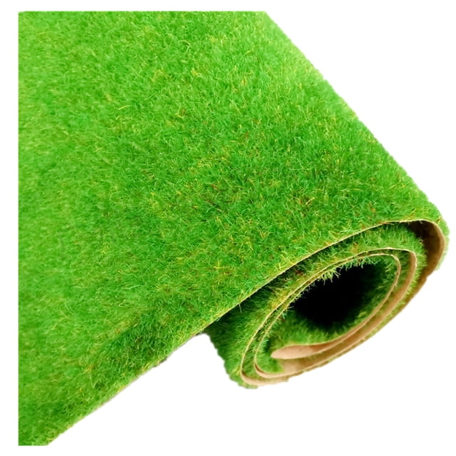 Advancent Amplia aplicación de esteras de césped artificial de bajo mantenimiento para interiores o exteriores Artesanía 137 verde