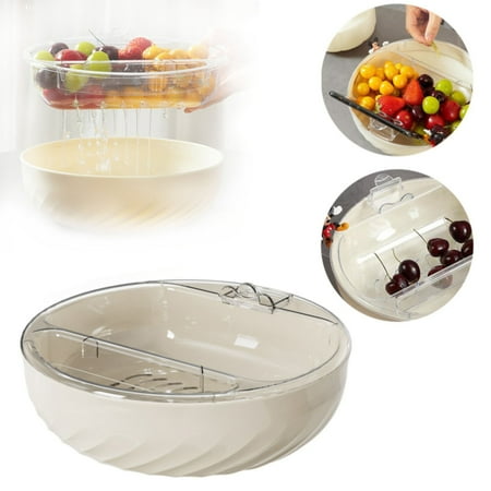

Shishian Snack Bowl | Snack Containers | Fruit Plate Living Room Snacks Organizer Double Layer Snack & Fruit Bowl Snacks Food Holder Phone Stand Nut & Snacks Dish For Home Use Plastic （Clearance）