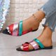 thumbnail image 5 of Bmisegm Ladies Flat Shoes Summer Fashion Beach Shoes Outer Wear Sandals Women Womens Sandals Summer Red 9, 5 of 6