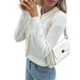 thumbnail image 3 of Suéteres Tipo Cárdigan de Larga con Cuello en V para Mujer, Chaquetas de Punto Gruesas, y con Botones, para Otoño e Invierno. S, 3 of 8