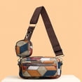 thumbnail image 1 of JUNWELL 2pcs Embroidered Crossbody Bag And Key Bag Set For Men Sling Bag Shoulder Bag Side Bag College Bag Sac Homme Holiday Work Weekend Summer Vacation Carry On Utility Large Capacity W, 1 of 7