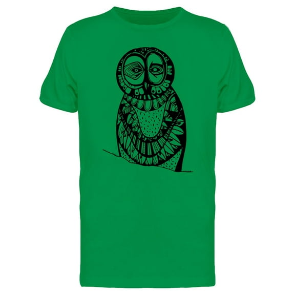 Abstract Art Eerie Owl Tee Men's -Image by Shutterstock