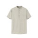 thumbnail image 2 of Blusa y camisa de cuello alto de manga corta para hombre, camisa de Europa y América, camisa de cuadros de piña con cuello alto y desabrochada, blusa de hombre, 2 of 5