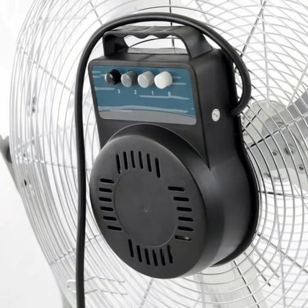 Impress - 18" Floor Fan - Chrome