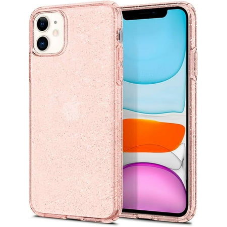 Spigen Liquid Crystal Glitter Designed for iPhone 11 Case (2019) - Rose Quartz