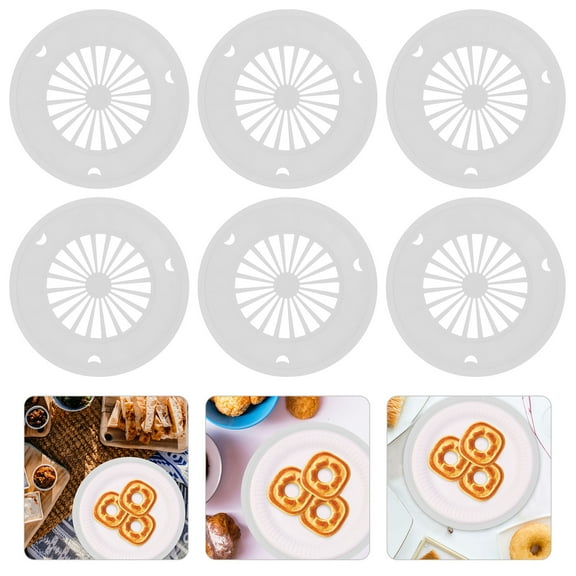 HEMOTON 20 Pcs Platters Small Paper Tray Holder 27.00X27.00X1.70CM White