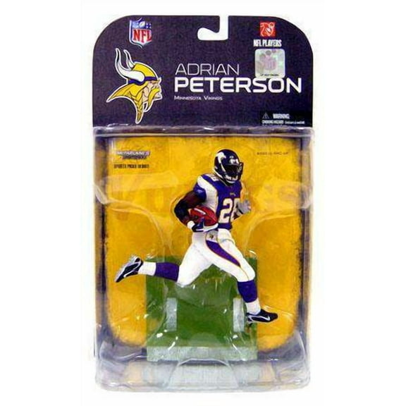 NFL Series 18 Adrian Peterson White Wrist Tape Action Figure