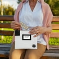 thumbnail image 2 of MonMed | Locking Medicine Box Travel Medicine Bag with Lock and Key in White, 2 of 2