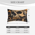 thumbnail image 4 of Naloa Grim Coffee Skull Pillowcase, Throw Pillowcase, Wrinkle-Free, Stain-Resistant with Hidden Zipper for Bedroom Sofa-20"x30", 4 of 6
