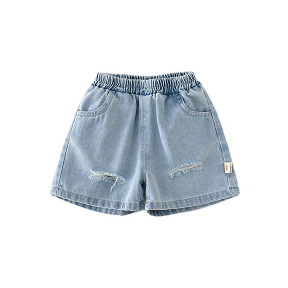 Boys Denim Shorts Casual Elastic Waist Cargo Jean Shorts Boys Summer Clothes Toddler Boys Jeans Size 18-24 Months Cute Boy Clothing