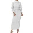 thumbnail image 5 of Long Sleeve Sweater Maxi Bodycon Skirt Two Piece Set, 5 of 7