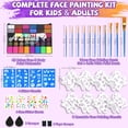 thumbnail image 2 of Kit de pintura facial Jobsonslates de 42 colores activado con agua, 2 of 7