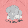 thumbnail image 4 of Inktastic I Love You, Mom- Cute Elephants Boys or Girls Baby Bodysuit, 4 of 5