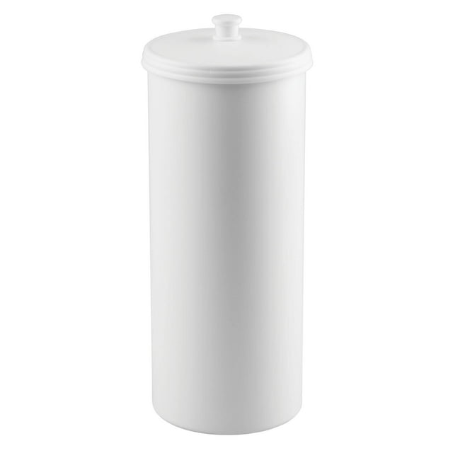 Portarrollos de Papel higiénico de pie, Contenedor de Papel higiénico, Blanco, Set of 1, 1