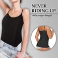 thumbnail image 4 of QRIC 2 Pack Womens Camisoles with Built in Bra Adjustable Straps Tank Top Sleeveless Summer Layer Tops (S-2XL), 4 of 6