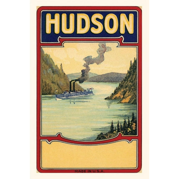 Pocket Sized - Found Image Press Journals: Vintage Journal Hudson River Decal (Paperback)