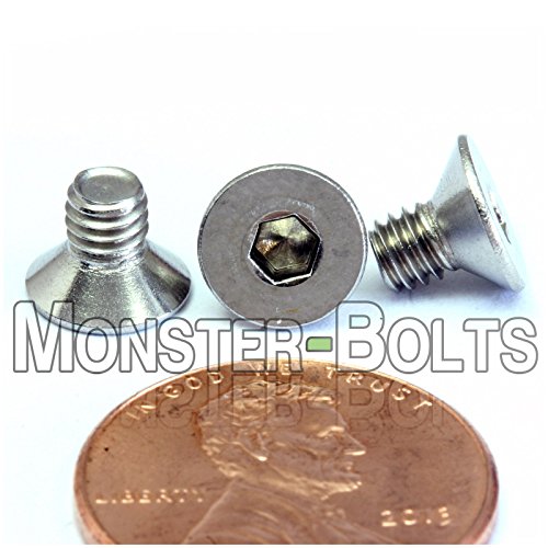Qty 10 DIN 7991 Stainless Steel FLAT HEAD Socket Cap Screws A2 M4-0.7 x 10mm