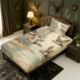thumbnail image 2 of Manfei Watercolor Mallard Duck Fitted Sheet Queen,Farmhouse Bird Bedding,3pcs,1 Fitted Sheet and 2 Pillowcases, 2 of 6