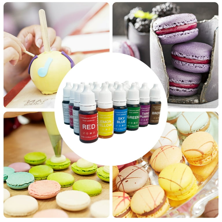 Food Coloring - 24 Color Rainbow Fondant Cake Food Coloring Set for  Baking,Decorating,Icing and Cooking 