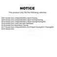 thumbnail image 2 of Transit Auto Front Coated Disc Brake Rotors and Semi-Metallic Pads Kit for Car Honda Civic KGF-100514, 2 of 11