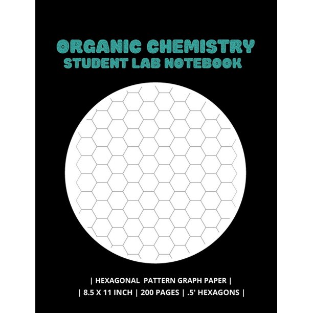 Organic Chemistry Student Lab Notebook Hexogonal Pattern Graph Paper