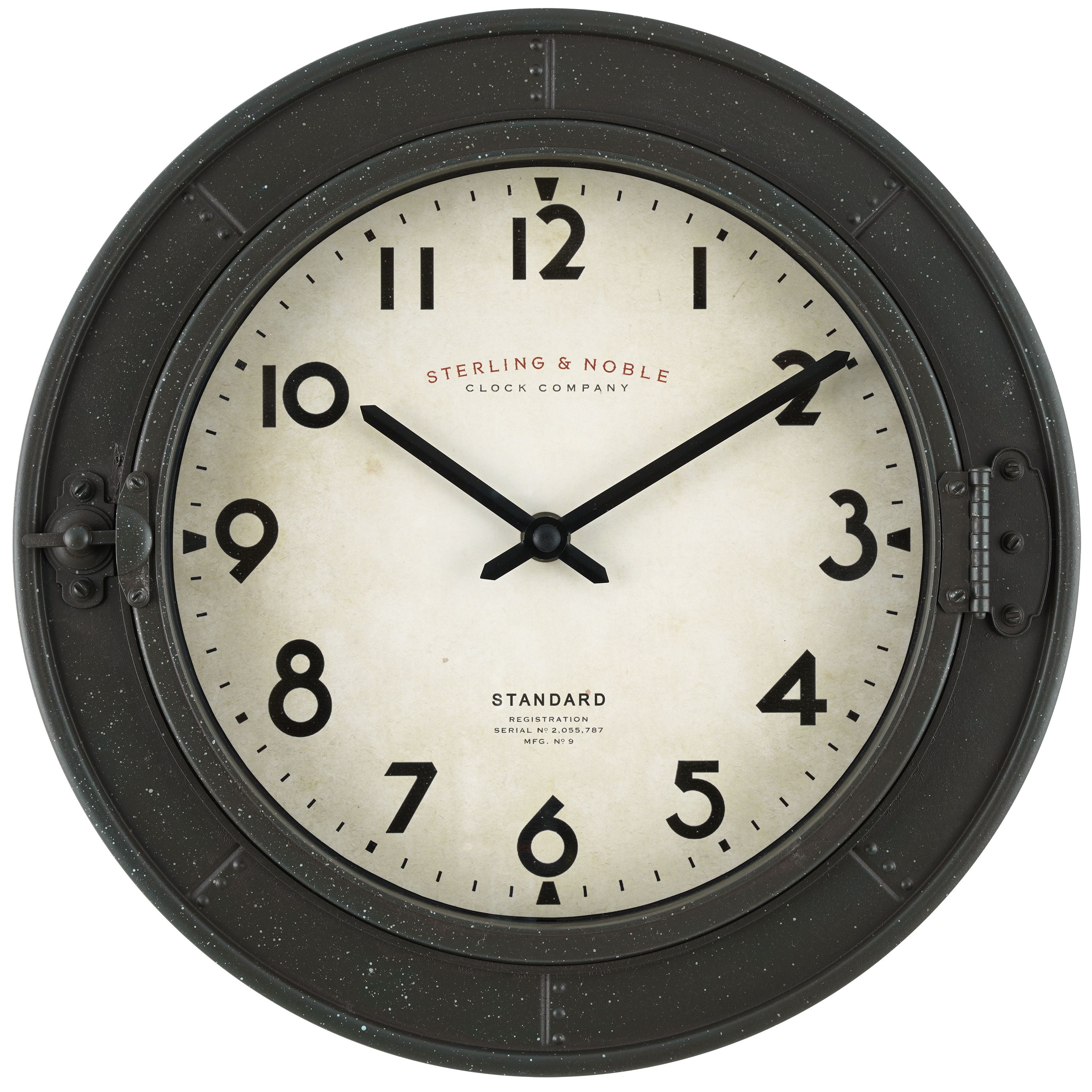 Better Homes & Gardens 11.5" Port Hole Wall Clock