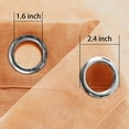 thumbnail image 6 of XWZO Ombre Sheer Curtains 2 Panels, Faux Linen Semi Voile Gradient Grommet Curtains for Bedroom, Modern Living Room Window Curtain Panels, 52 x 96 Inch, Sunset Orange, 6 of 8